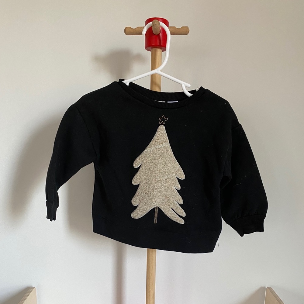 Zara Baby Christmas Tree Sweatshirt